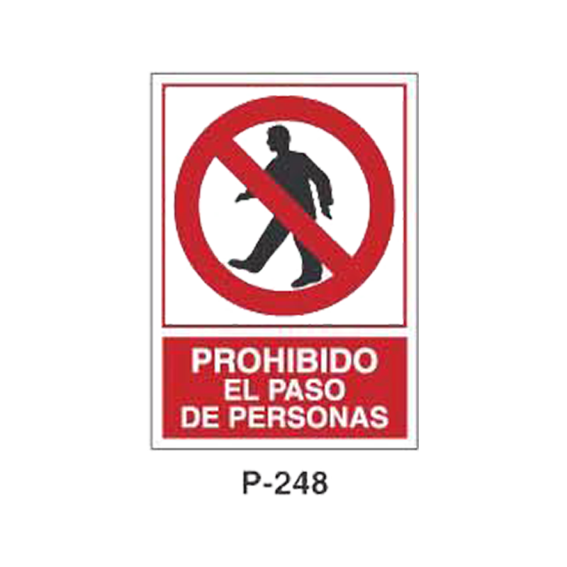 Placa de Prohibición y PCI Tipo 5 (Placa - Clase B)//Prohibition and Fire Signboard Type 5 (Plastic Sheet - Class B)