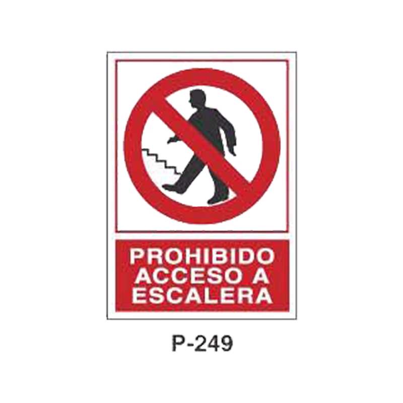 Placa de Prohibición y PCI Tipo 5 (Placa - Clase B)//Prohibition and Fire Signboard Type 5 (Plastic Sheet - Class B)