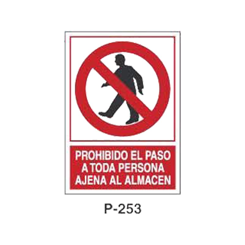 Placa de Prohibición y PCI Tipo 5 (Placa - Clase B)//Prohibition and Fire Signboard Type 5 (Plastic Sheet - Class B)