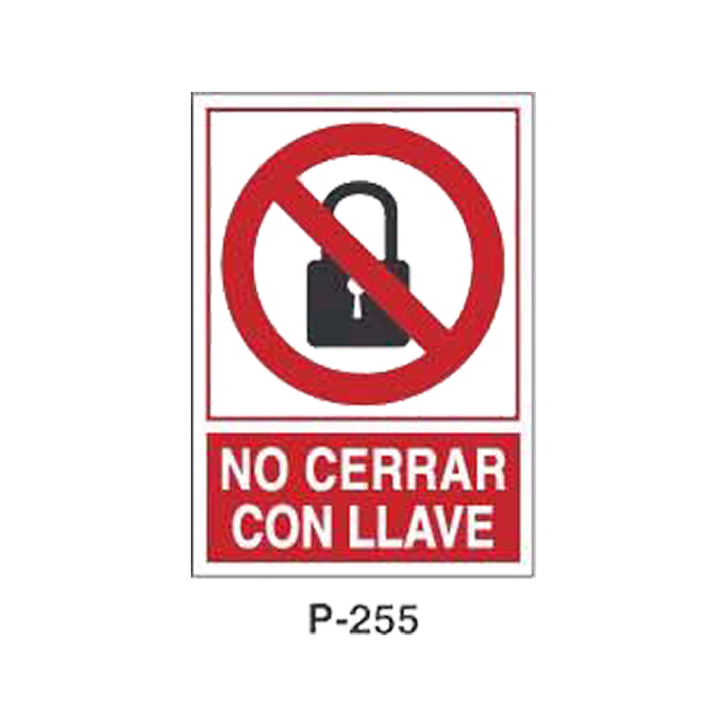 Placa de Prohibición y PCI Tipo 5 (Placa - Clase B)//Prohibition and Fire Signboard Type 5 (Plastic Sheet - Class B)