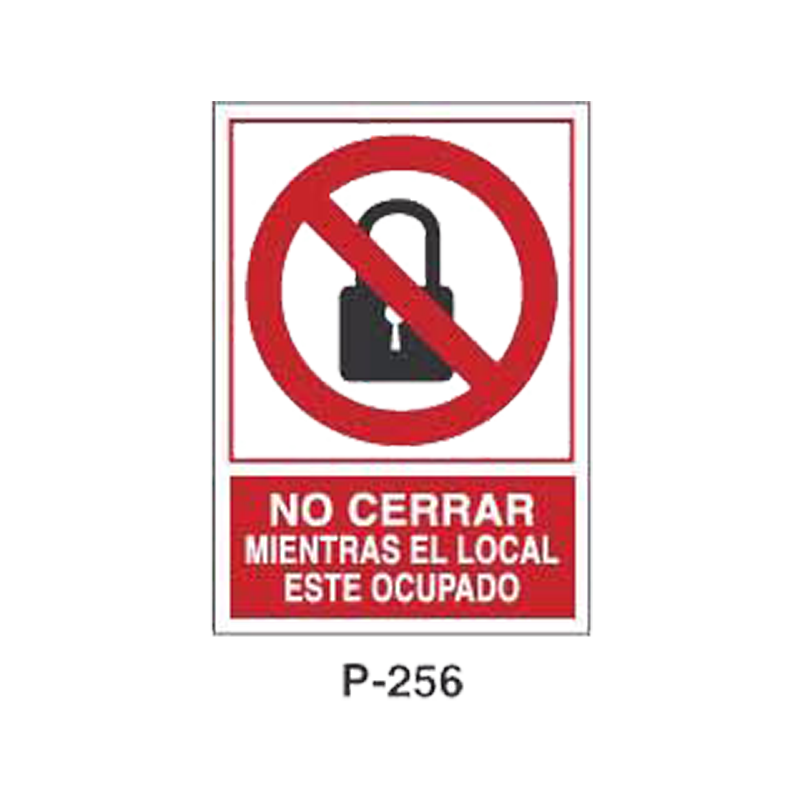 Placa de Prohibición y PCI Tipo 5 (Placa - Clase B)//Prohibition and Fire Signboard Type 5 (Plastic Sheet - Class B)