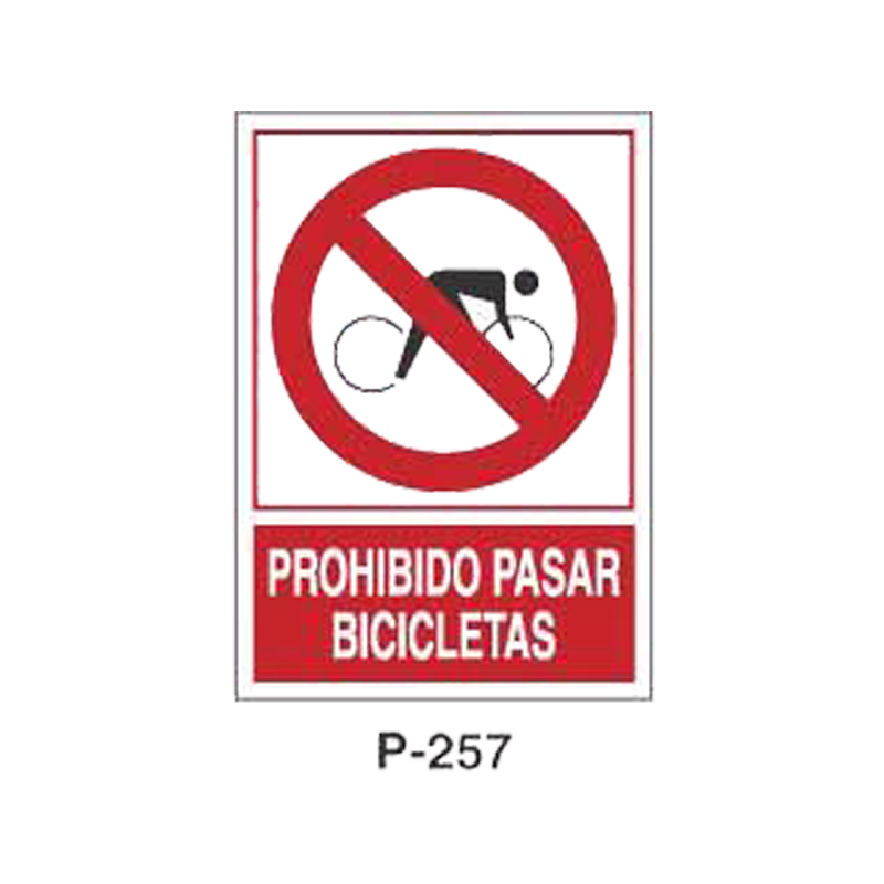 Placa de Prohibición y PCI Tipo 5 (Placa - Clase B)//Prohibition and Fire Signboard Type 5 (Plastic Sheet - Class B)