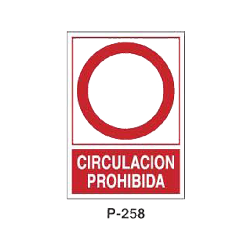 Placa de Prohibición y PCI Tipo 5 (Placa - Clase B)//Prohibition and Fire Signboard Type 5 (Plastic Sheet - Class B)