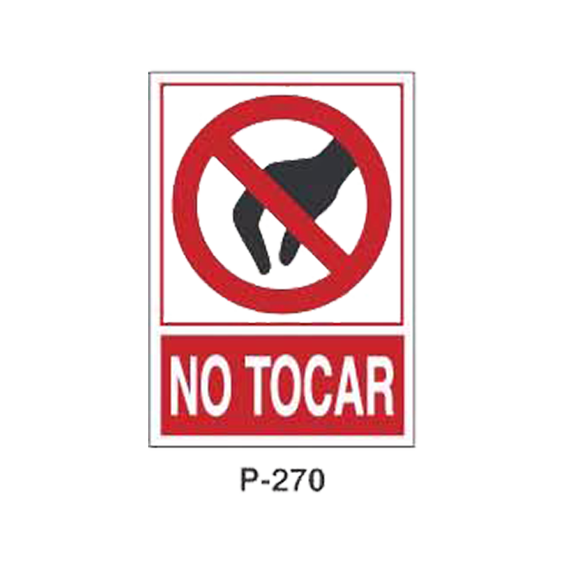 Placa de Prohibición y PCI Tipo 5 (Placa - Clase B)//Prohibition and Fire Signboard Type 5 (Plastic Sheet - Class B)