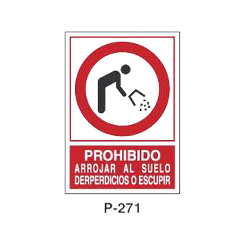 Placa de Prohibición y PCI Tipo 5 (Placa - Clase B)//Prohibition and Fire Signboard Type 5 (Plastic Sheet - Class B)