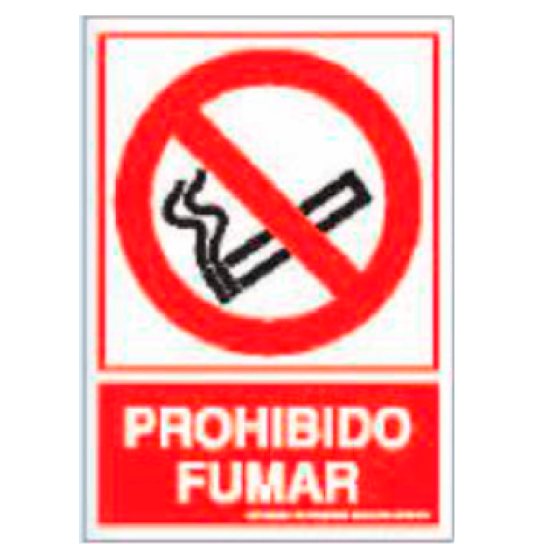 Placa de Prohibición y PCI Tipo 6 (Placa - Clase B)//Prohibition and Fire Signboard Type 6 (Plastic Sheet - Class B)