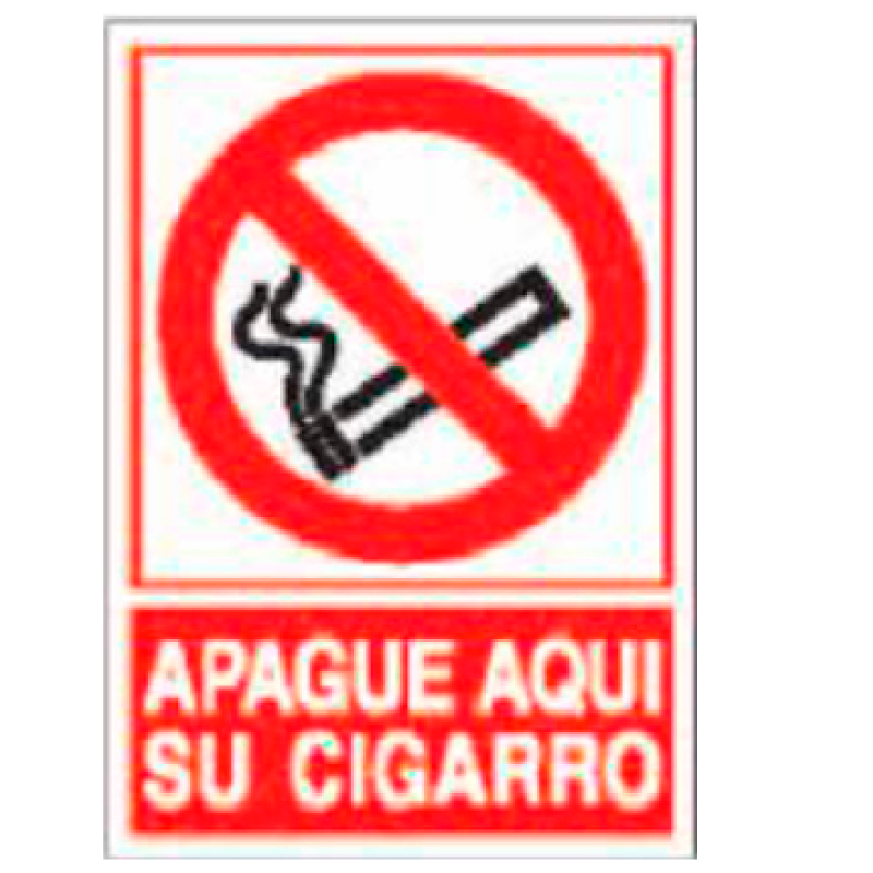 Placa de Prohibición y PCI Tipo 6 (Placa - Clase B)//Prohibition and Fire Signboard Type 6 (Plastic Sheet - Class B)