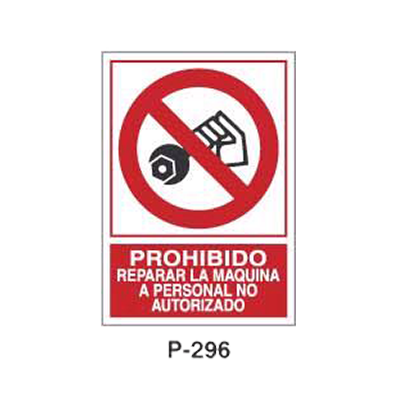 Placa de Prohibición y PCI Tipo 6 (Placa - Clase B)//Prohibition and Fire Signboard Type 6 (Plastic Sheet - Class B)
