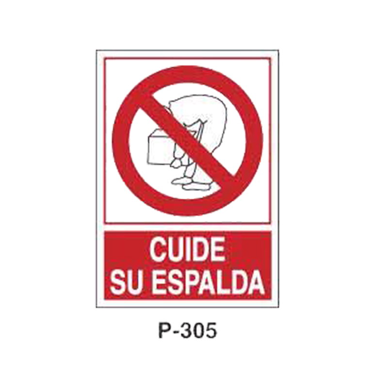 Placa de Prohibición y PCI Tipo 6 (Placa - Clase B)//Prohibition and Fire Signboard Type 6 (Plastic Sheet - Class B)