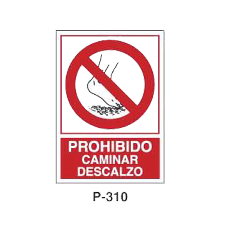 Placa de Prohibición y PCI Tipo 6 (Placa - Clase B)//Prohibition and Fire Signboard Type 6 (Plastic Sheet - Class B)