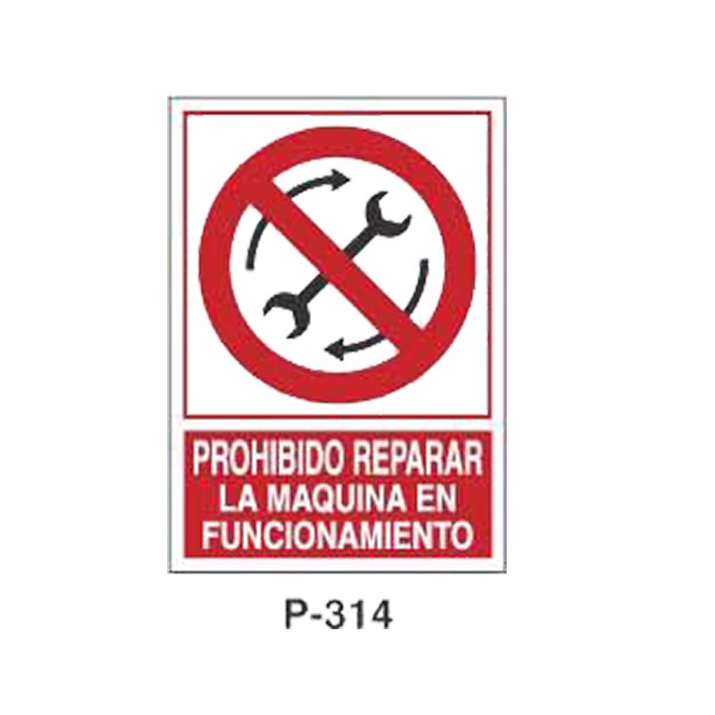 Placa de Prohibición y PCI Tipo 6 (Lámina)//Prohibition and Fire Signboard Type 6 (Plastic Sheet)