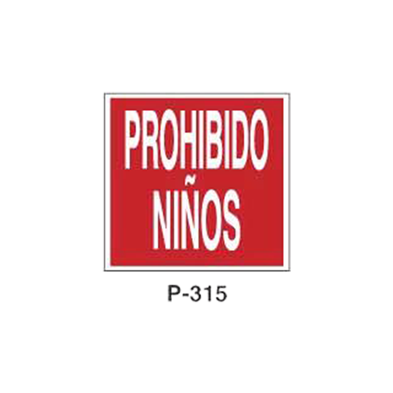 Placa de Prohibición y PCI Tipo 6 (Placa - Clase B)//Prohibition and Fire Signboard Type 6 (Plastic Sheet - Class B)