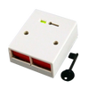 Pulsador de Atraco CQR™ Doble Blanco con Llave//CQR™ Bouble Panic Button with Key