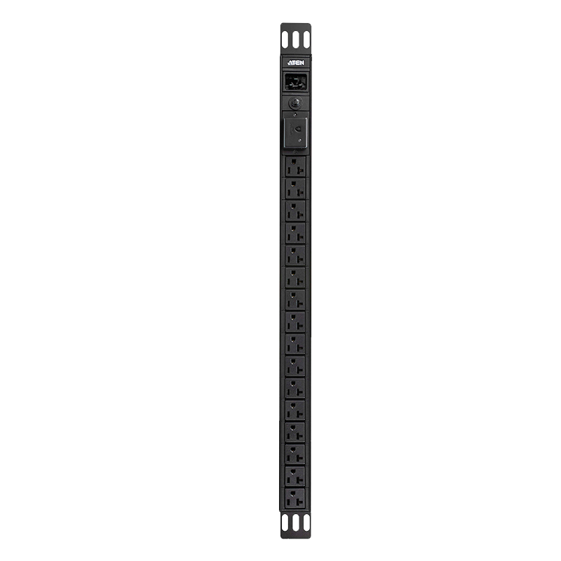 PDU Básica ATEN™ 0U 16A de 16 Puertos con Protección de Tensión//ATEN™ 16-Outlet 0U 16A Basic PDU with Surge Protection