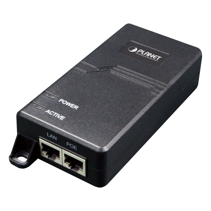 Inyector PoE+ PLANET™ POE-163 (30W)//PLANET™ IEEE 802.3at Gigabit High Power over Ethernet Injector (Mid-span) (30W)