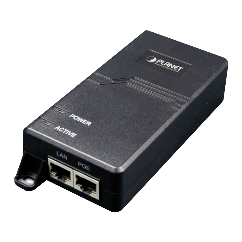 Inyector Ultra PoE PLANET™ POE-172 (60W)//PLANET™ Single-Port 10/100/1000Mbps Ultra PoE Injector with Internal PWR (60W)