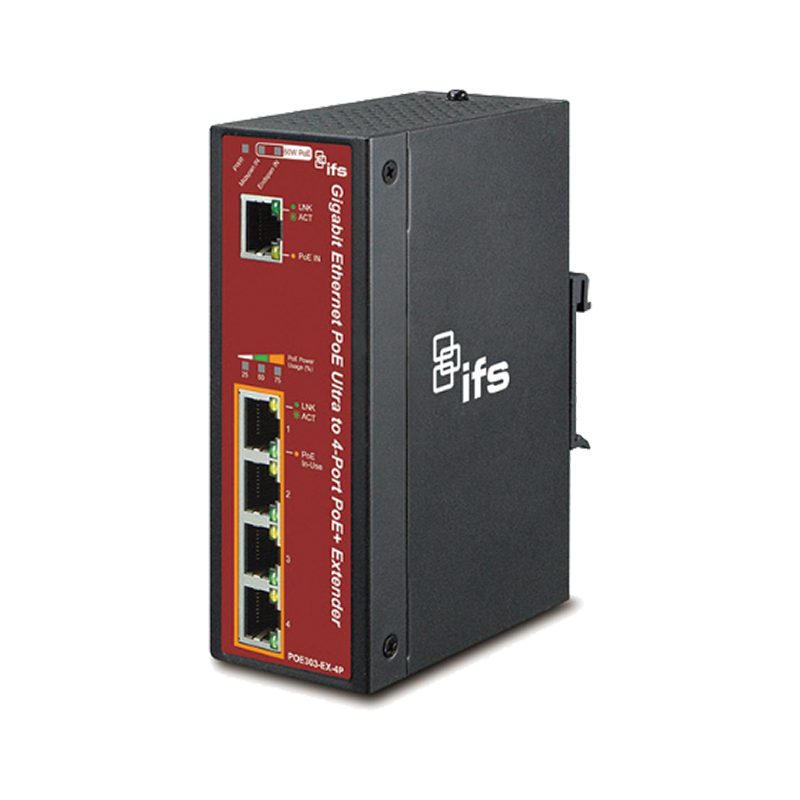 Extensor PoE UTC™ IFS® POE304-EX-4P (30W)//UTC™ IFS® POE304-EX-4P PoE Extender (30W)