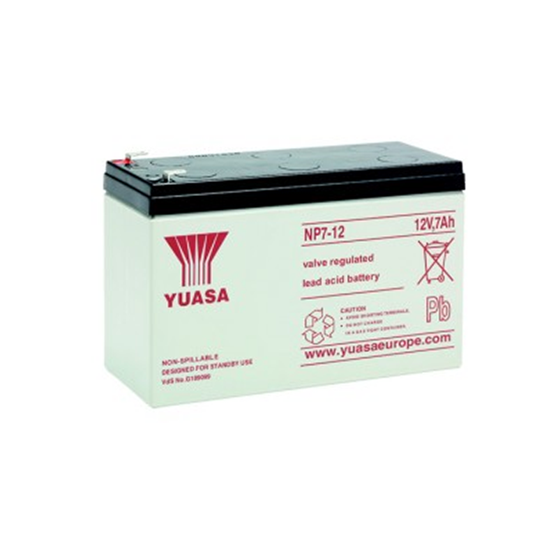Batería YUASA™ 12 VDC 7Ah//YUASA™ Battery 12 VDC 7Ah