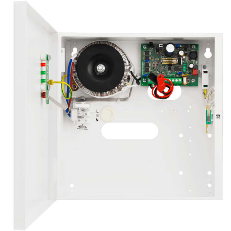 Fuente de Alimentación Conmutada PULSAR® PSBS 13,8V/2Amp/7Ah/OC con Respaldo y Salidas Técnicas//PULSAR® PSBS 13,8V/2Amp/7Ah/OC Buffer Switch Mode PSU with Technical Outputs