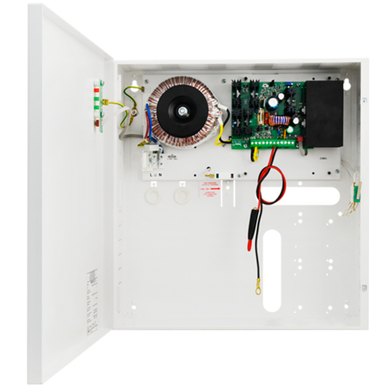 Fuente de Alimentación Conmutada PULSAR® PSBS 13,8V/5Amp/17Ah/OC con Respaldo y Salidas Técnicas//PULSAR® PSBS 13,8V/5Amp/17Ah/OC Buffer Switch Mode PSU with Technical Outputs