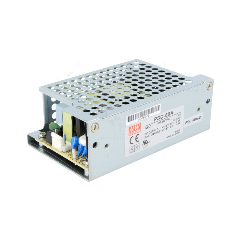 Fuente MEANWELL® PSC-60 (con Caja)//MEANWELL® PSC-60 Power Supply Unit (Within Metal Case)