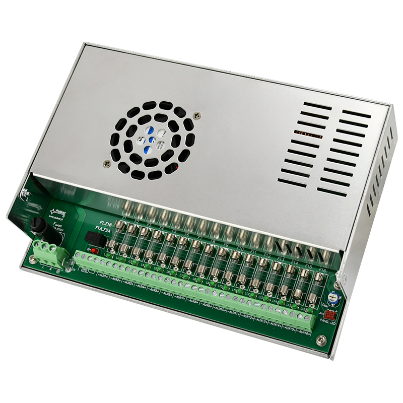 Fuente PULSAR® 12VDC 15Amp (con 16 Salidas 0.875/1Amp)//PULSAR® PSDC Enclosed 4-Output PSU