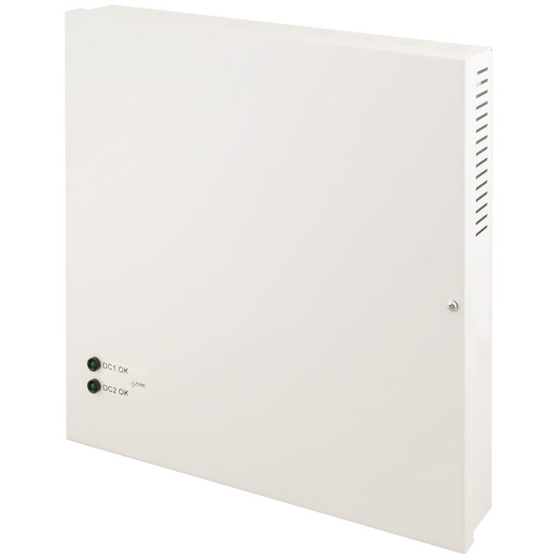 Fuente en Caja Metálica PULSAR® de 12VDC/14Amp (16 Salidas de 1A/TOPIC) con Dos Secciones//PULSAR® 12V / 14A / 16x1A / TOPIC PSU in Metal Enclosure with Two Sections