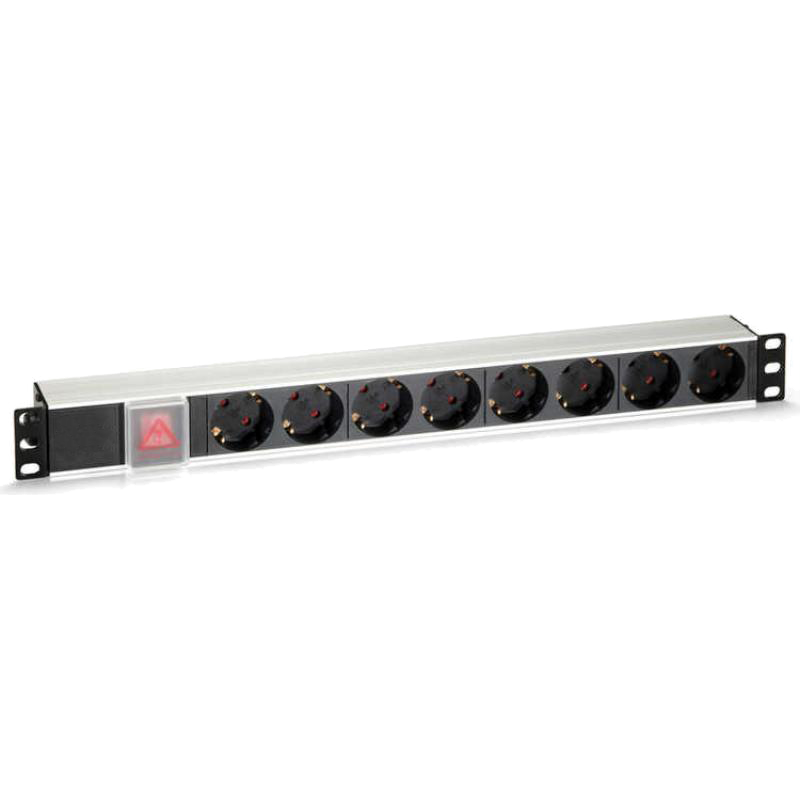 Regleta de 19" con 8 Schukos//Power Distribution Unit - 8 Outlets