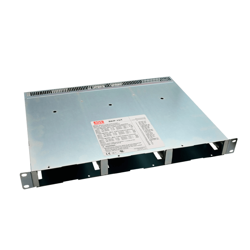 Chasis MEANWELL® de 19" RKP-1U (Entrada con Clema)//MEANWELL® 19" RKP-1U Chassis (Terminal Block)