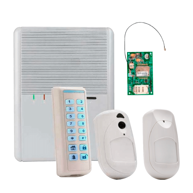 Kit Virtual RISCO™ Agility™ 4 con 1 PIR + 1 PIRCAM + GSM + Teclado LCD - G2//RISCO™ Agility™ 4 Virtual Kit with 1 PIR + 1 PIRCAM + GSM + LCD Keypad - G2