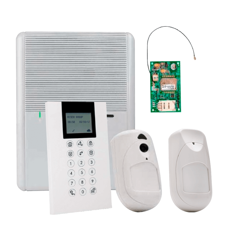 Kit Virtual RISCO™ Agility™ 4 con 1 PIR + 1 PIRCAM + GSM + Teclado PANDA - G2//RISCO™ Agility™ 4 Virtual Kit with 1 PIR + 1 PIRCAM + GSM + PANDA Keypad - G2