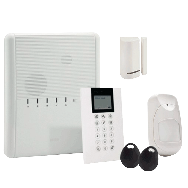 Kit Virtual RISCO™ Agility™ 4 con 1 PIR + 1 Magnético + IP + RTC + Teclado PANDA - G2//RISCO™ Agility™ 4 Virtual Kit with 1 PIR + 1 Mag Contact + IP + PSTN + PANDA Keypad - G2