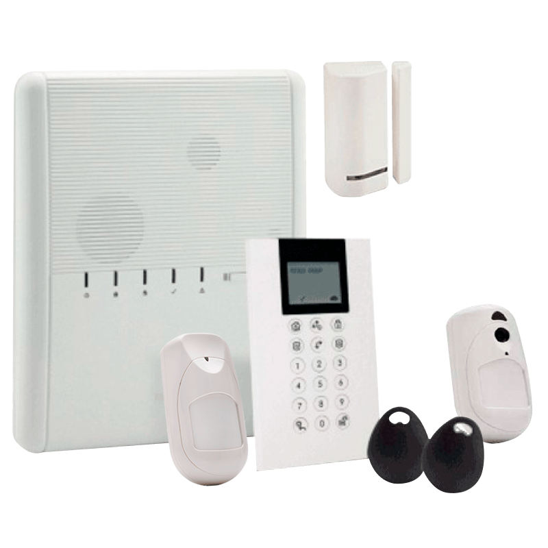 Kit Virtual RISCO™ Agility™ 4 con 1 PIR + 1 Magnético + 1 PIRCAM + IP + RTC + GSM + Teclado PANDA - G2//RISCO™ Agility™ 4 Virtual Kit with 1 PIR + 1 Mag Contact + 1 PIRCAM + IP + PSTN + GSM + PANDA Keypad - G2