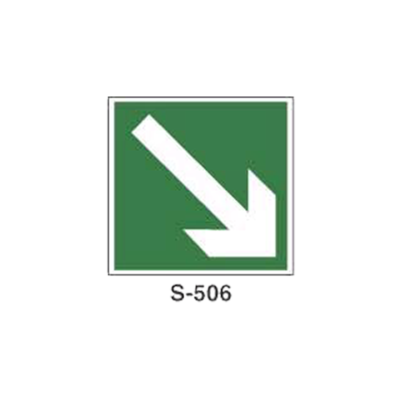 Placa de Salvamento y Evacuación (Placa - Clase B)//Rescue and Evacuation Signboard (Plastic Sheet - Class B)