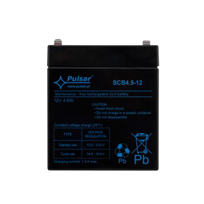 Batería PULSAR® Serie SCB 12VDC 4.5 Ah (Duración 3-5 Años)//PULSAR® SCB Serie 12 VDC/4.5Ah Battery (3-5 Years Lifespan)