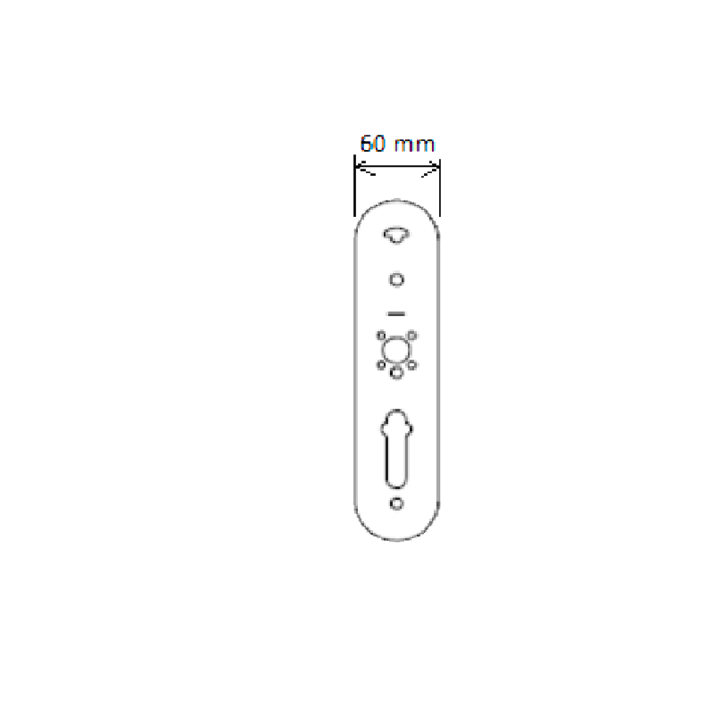 Embellecedor para Escudos TESA® SMARTair™ (60 mm)//Cover Plate for TESA® SMARTair™ Escutcheons (60 mm)