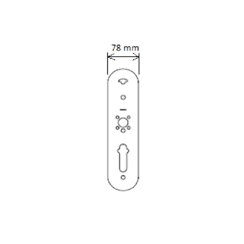 Embellecedor para Escudos TESA® SMARTair™ (78 mm)//Cover Plate for TESA® SMARTair™ Escutcheons (78 mm)