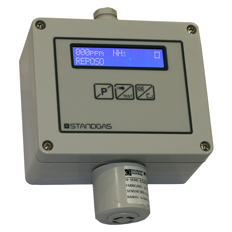 Detector Autónomo Standgas™ PRO LCD para Cl2 0-10 ppm con Relé//Standgas™ Standalone Detector PRO LCD for Cl2 0-10 ppm with Relay