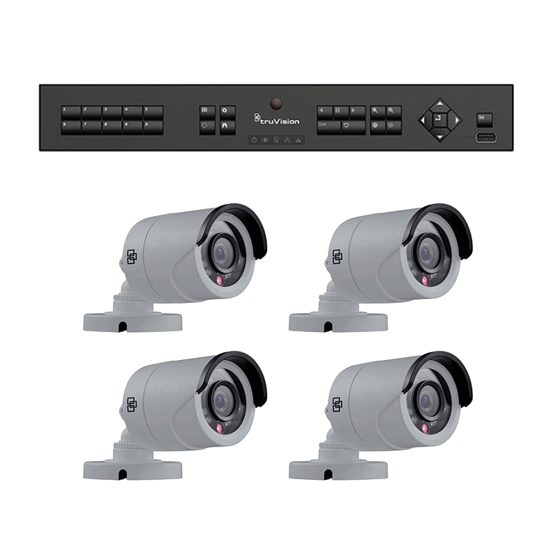 Kit Híbrido UTC™ TruVision™ TVR-1504HD-KB1//UTC™ TruVision™ TVR-1504HD-KB1 Hybrids Kits