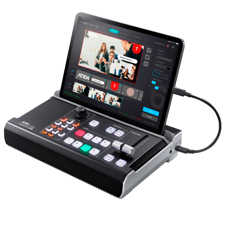 Mezclador AV StreamLIVE™ HD ATEN™ con Streaming//ATEN™ StreamLIVE™ PRO All-in-one Multi-channel AV Mixer