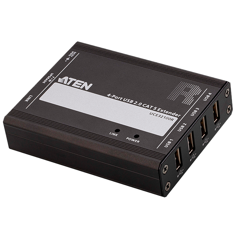 Extensor USB 2.0 ATEN™ por Cat 5 con hub de cuatro puertos (hasta 100 m)//ATEN™ 4-port USB 2.0 CAT 5 Extender (100m)