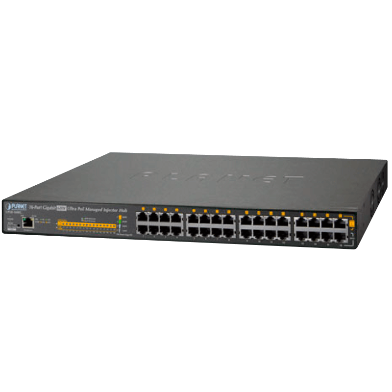 Hub Inyector Ultra PoE PLANET™ - 16 Puertos (600W)//PLANET™ 16-Port Gigabit 60W Ultra PoE Managed Injector Hub (600W)