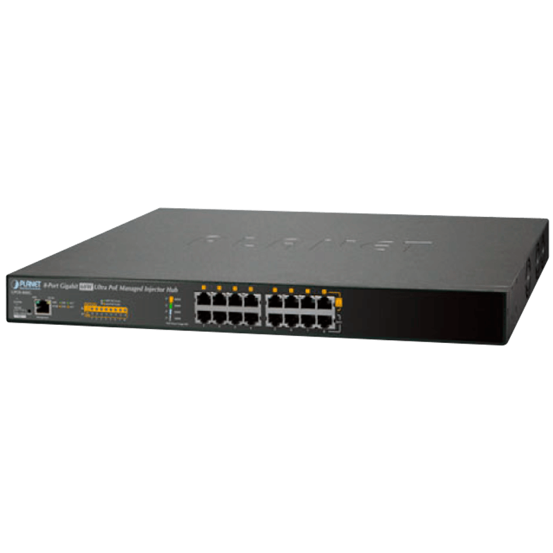 Hub Inyector Ultra PoE PLANET™ - 8 Puertos (400W)//PLANET™ 8-Port Gigabit 60W Ultra PoE Managed Injector Hub (400W)