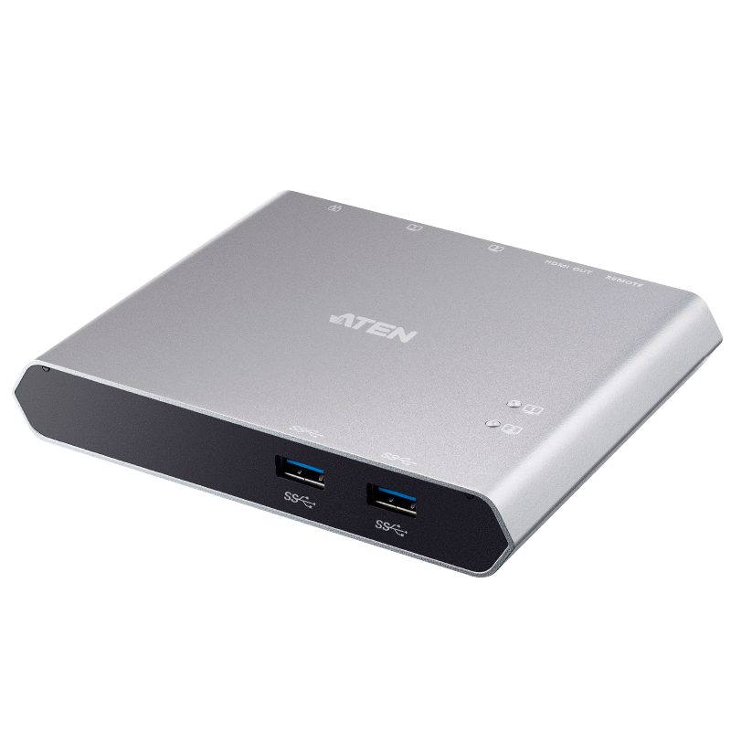Docking Switch de Periféricos USB-C Gen1 ATEN™ de 2 puertos con power pass-through//ATEN™ 2-Port USB-C Gen 1 Dock Switch with Power Pass-through