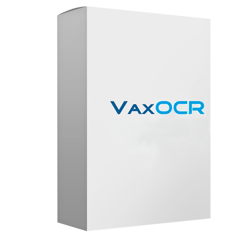 Licencia VAXTOR® VaxOCR™ USDOT//VAXTOR® VaxOCR™ USDOT License