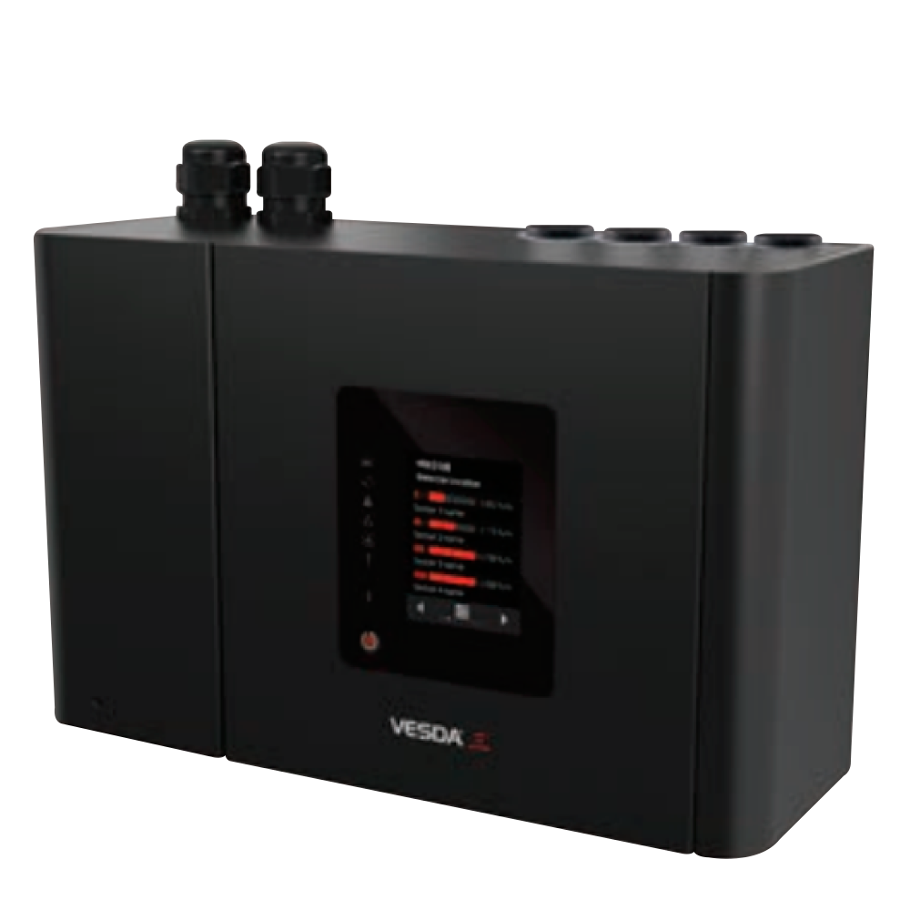 Sistema de Aspiración XTRALIS™ Vesda-E™ VES de 4 Canales (4 Tuberías Total 560m) - con LEDs//XTRALIS™ Vesda-E™ VES 4 Channel Aspiration System (4 Pipes Total 560m) - with LEDs