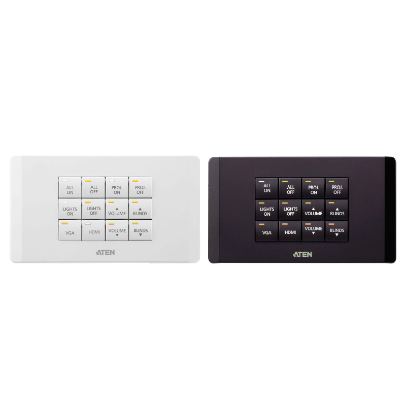 Sistema de Control ATEN™ - Botonera de 12 botones (formato UE, 2 gangs)//ATEN™ Control System - 12-button Keypad (EU, 2 Gang)