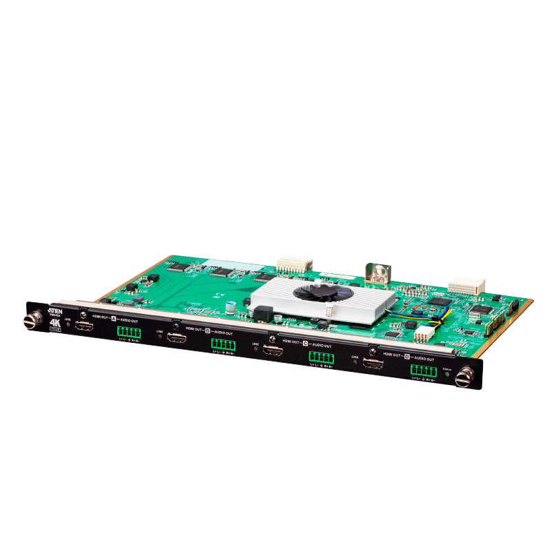 Tarjeta de Salida HDMI True 4K ATEN™ de 4 puertos con escalador//ATEN™ 4-Port True 4K HDMI Output Board with Scaler