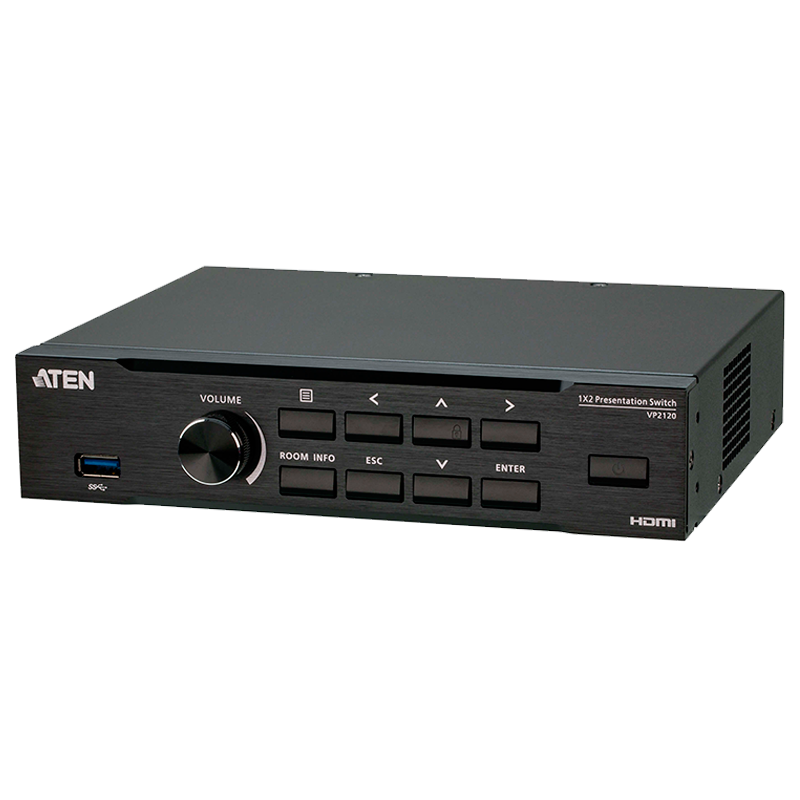 Switch de Presentación Quadview ATEN™ con Multistreaming//ATEN™ Seamless Presentation Switch with Quad View Multistreaming