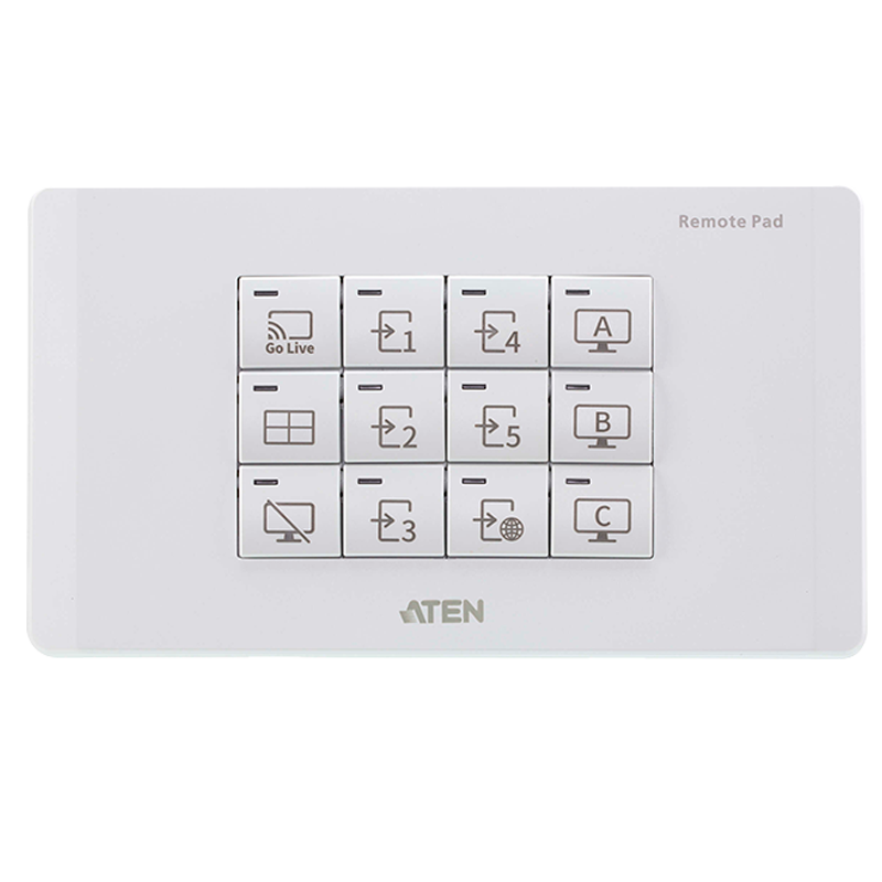 Botonera/Teclado ATEN™ de Red de 12 teclas (UE, 2 Unidades)//ATEN™ 12-Key Network Remote Pad (EU, 2 Gang)